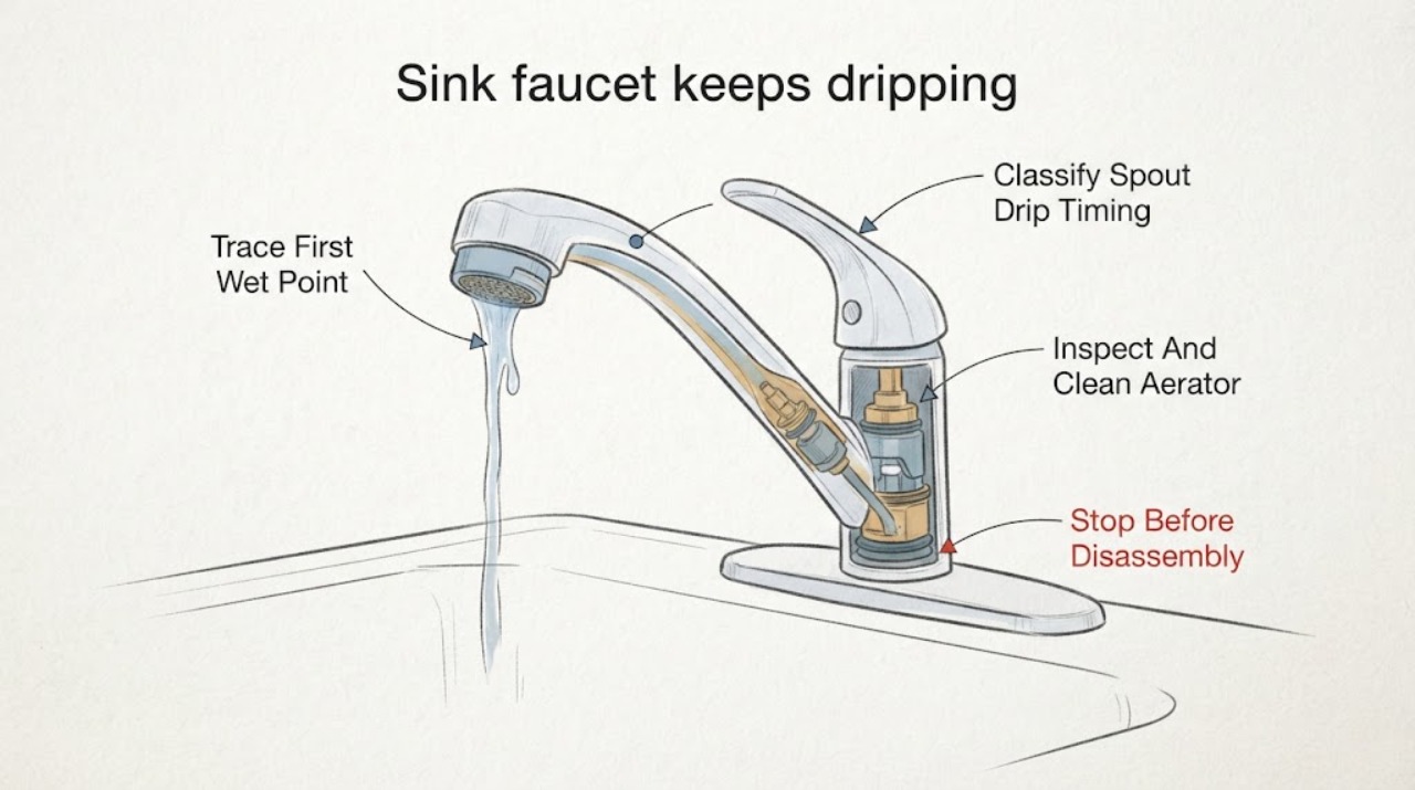Sink faucet keeps dripping