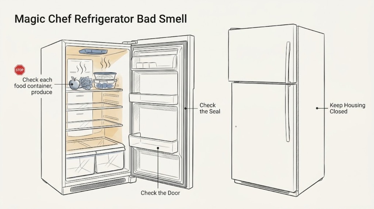 Magic Chef Refrigerator Bad Smell
