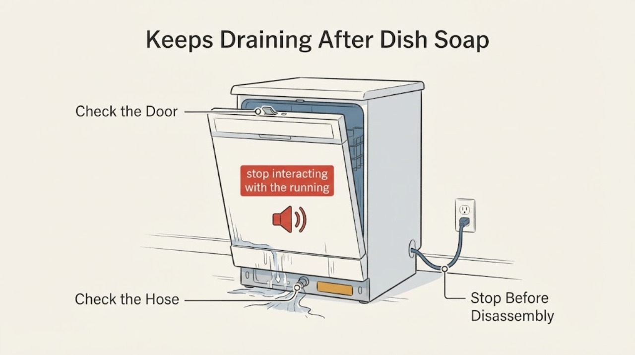 Keeps Draining After Dish Soap