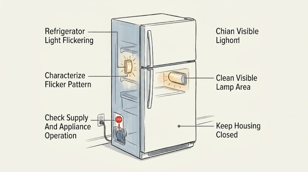 Refrigerator Light Flickering