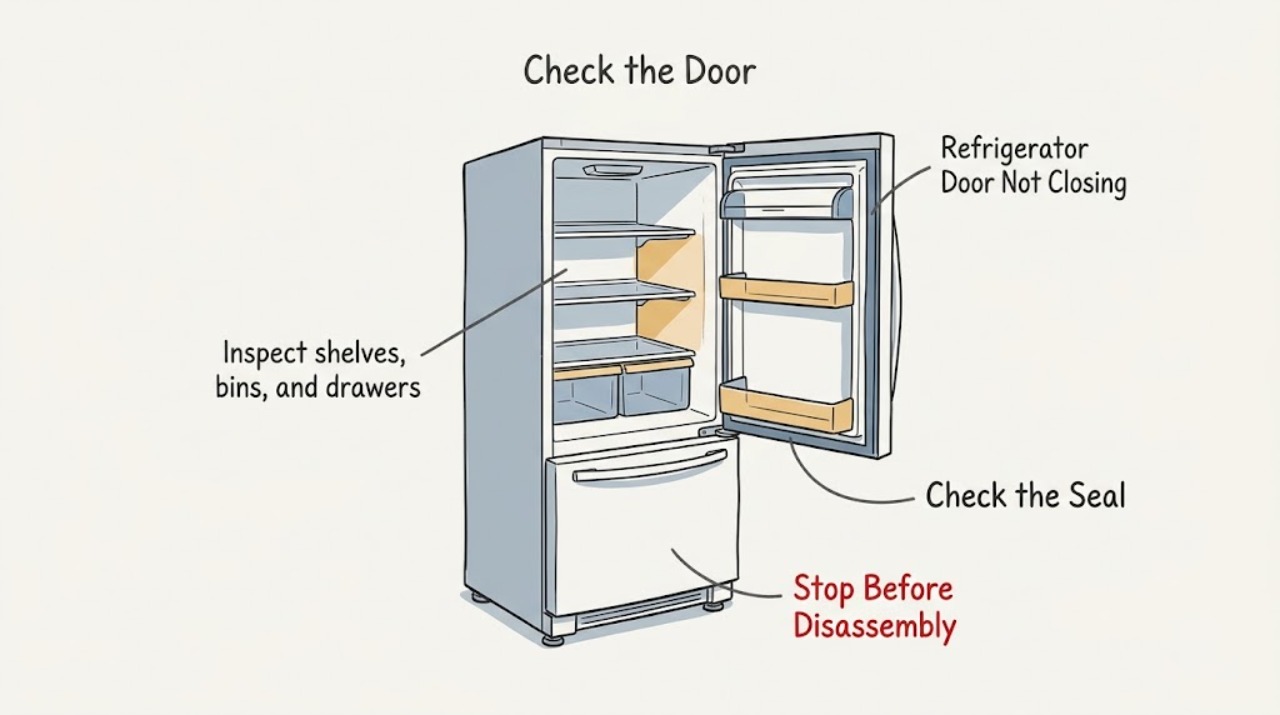 Refrigerator Door Not Closing