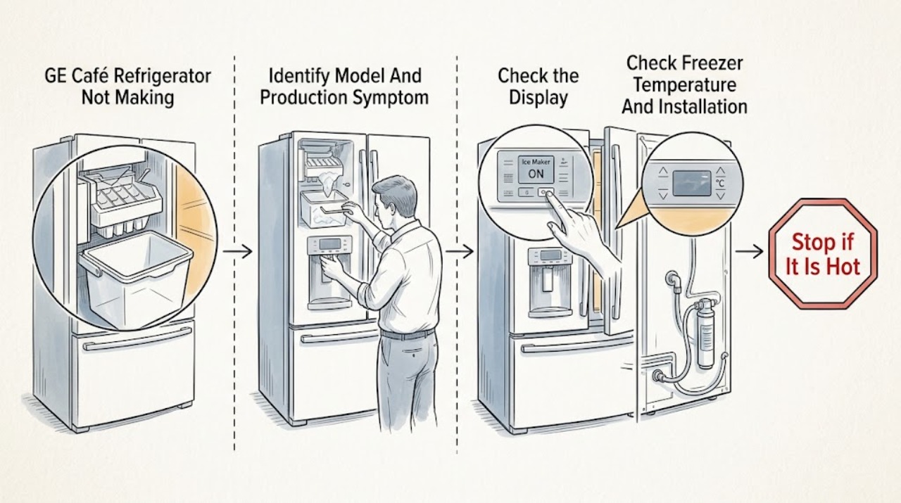 GE Café Refrigerator Not Making