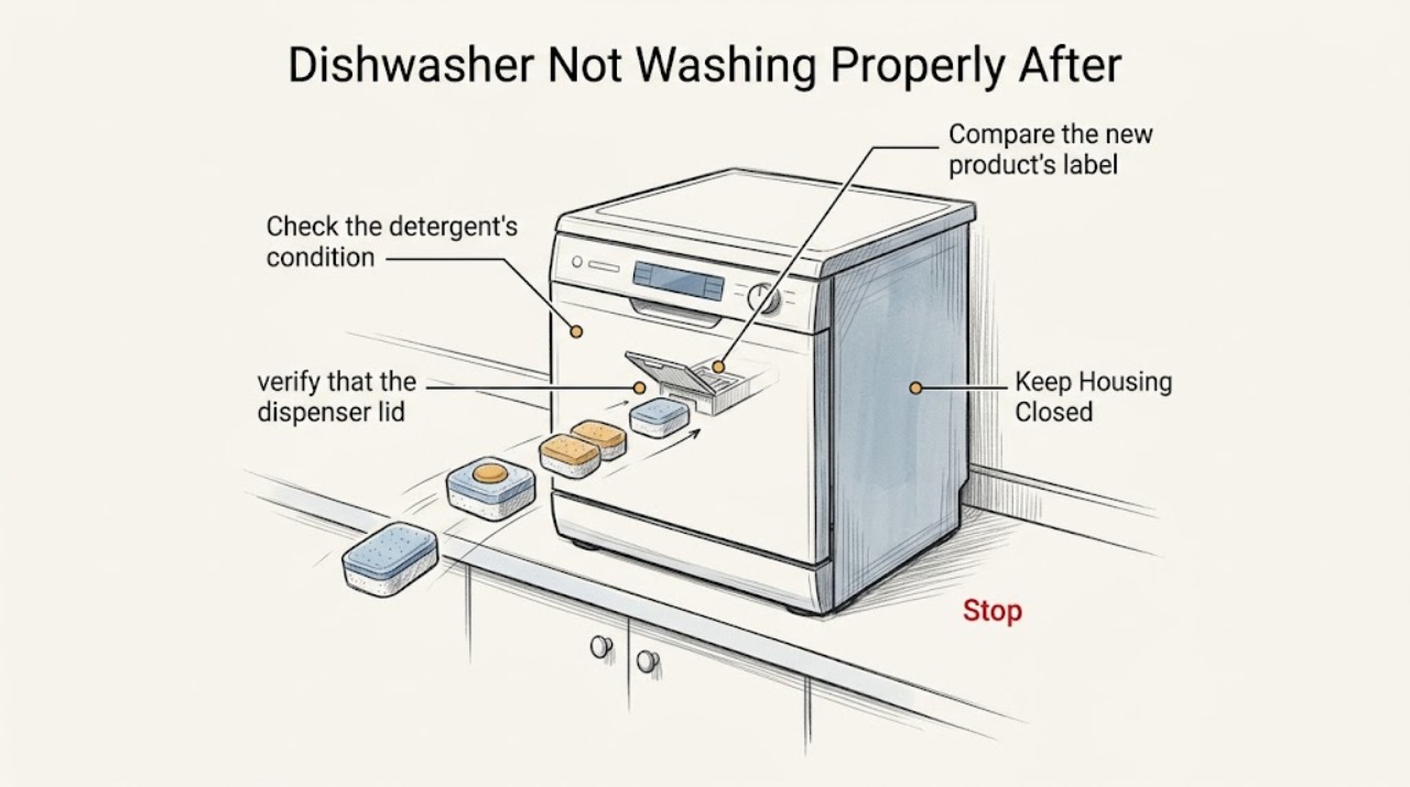 Dishwasher Not Washing Properly After
