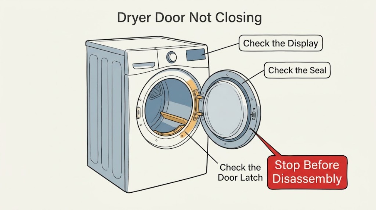 Dryer Door Not Closing