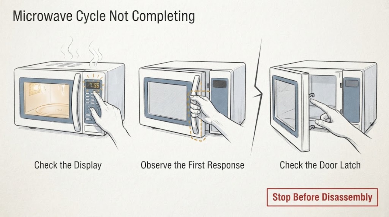 Microwave Cycle Not Completing