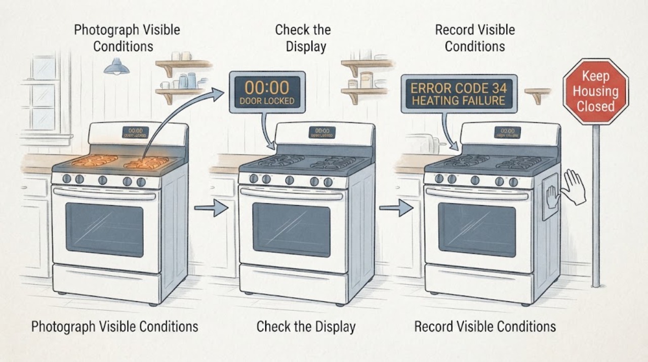 C970-495526 Stovetop Works but Oven