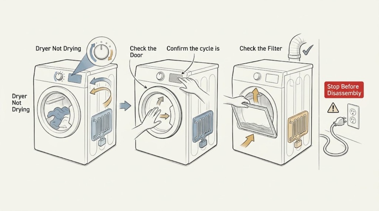 Dryer Not Drying
