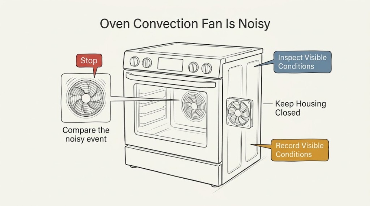 Oven Convection Fan Is Noisy