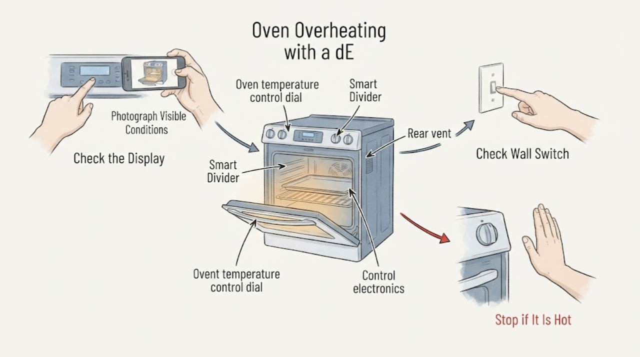 Oven Overheating with a dE