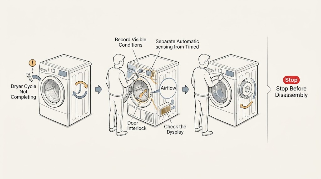 Dryer Cycle Not Completing