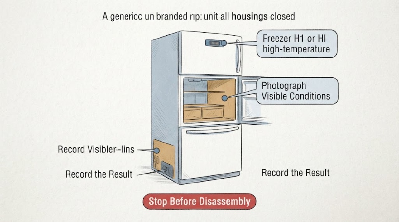 Freezer H1 or HI high-temperature