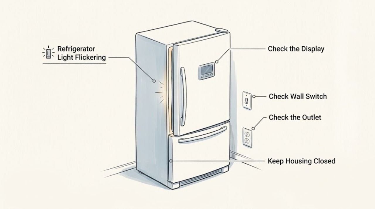 Refrigerator Light Flickering