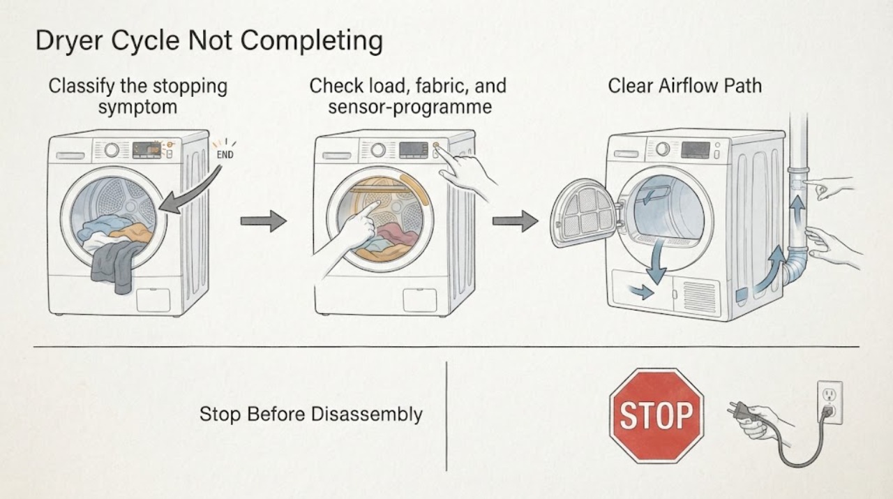 Dryer Cycle Not Completing