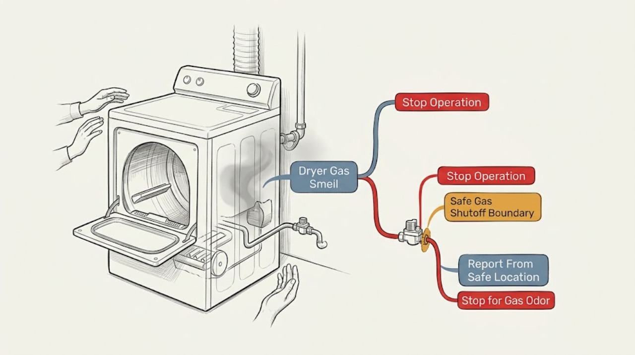 Dryer Gas Smell