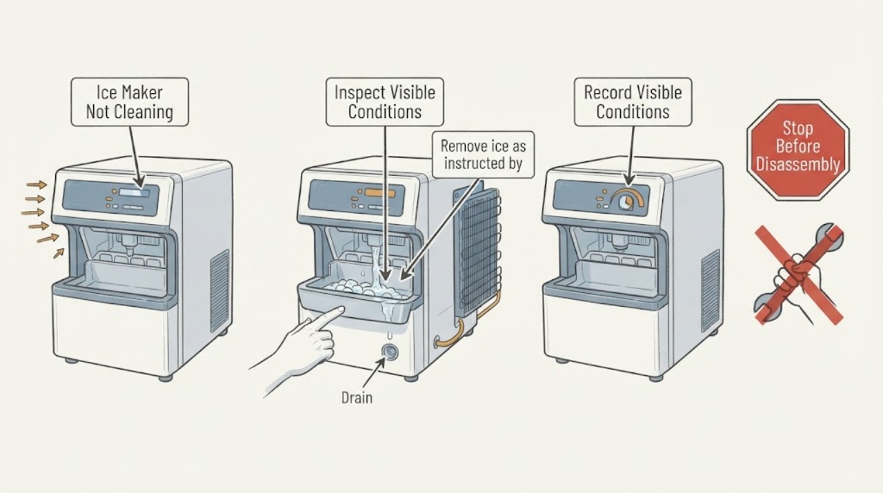 Ice Maker Not Cleaning