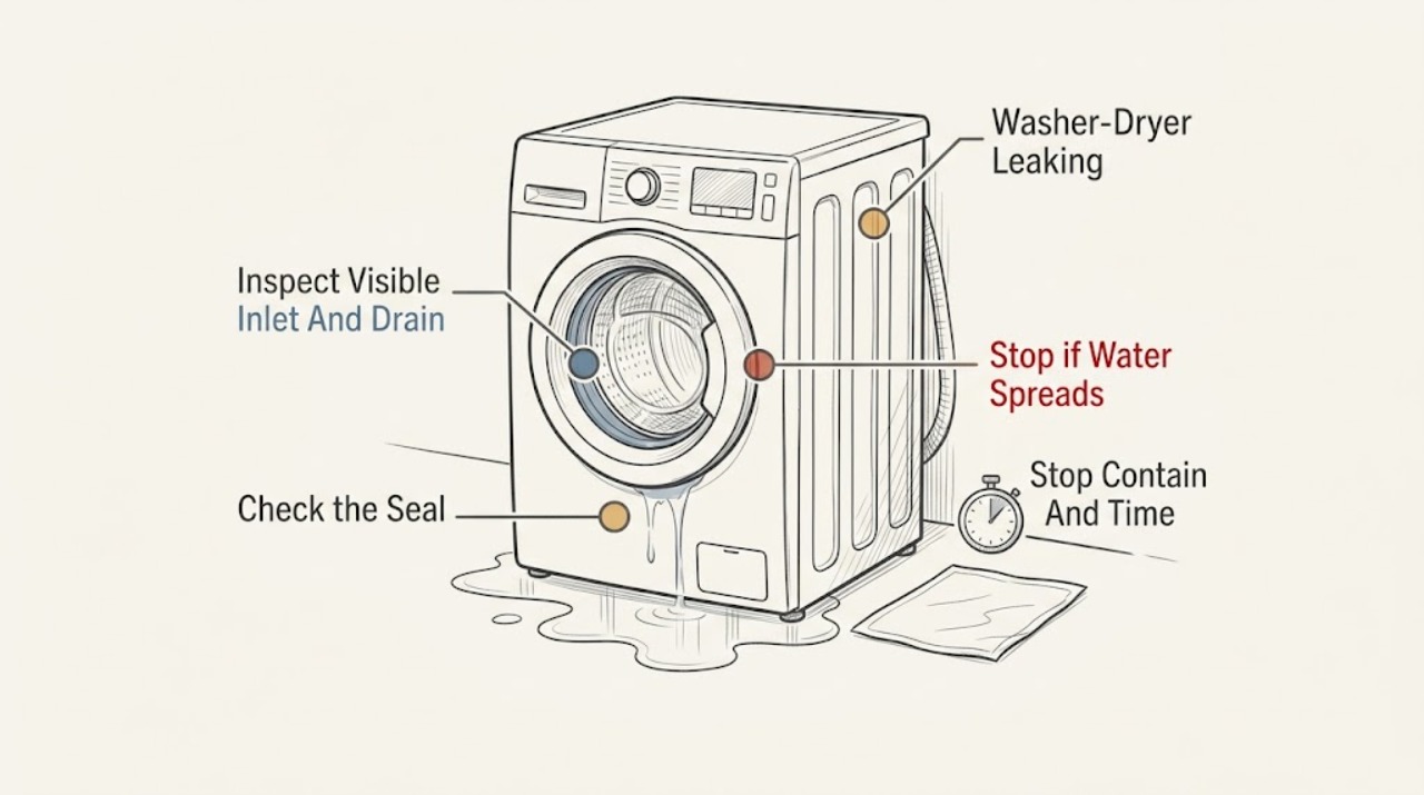 Washer-Dryer Leaking