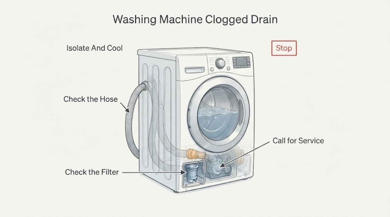 Washing Machine Clogged Drain |