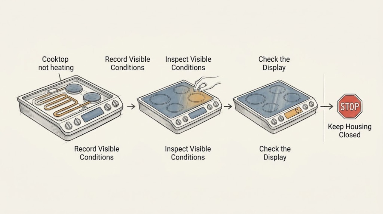 Cooktop not heating