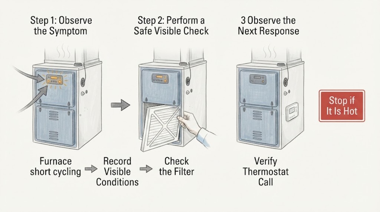 Furnace short cycling