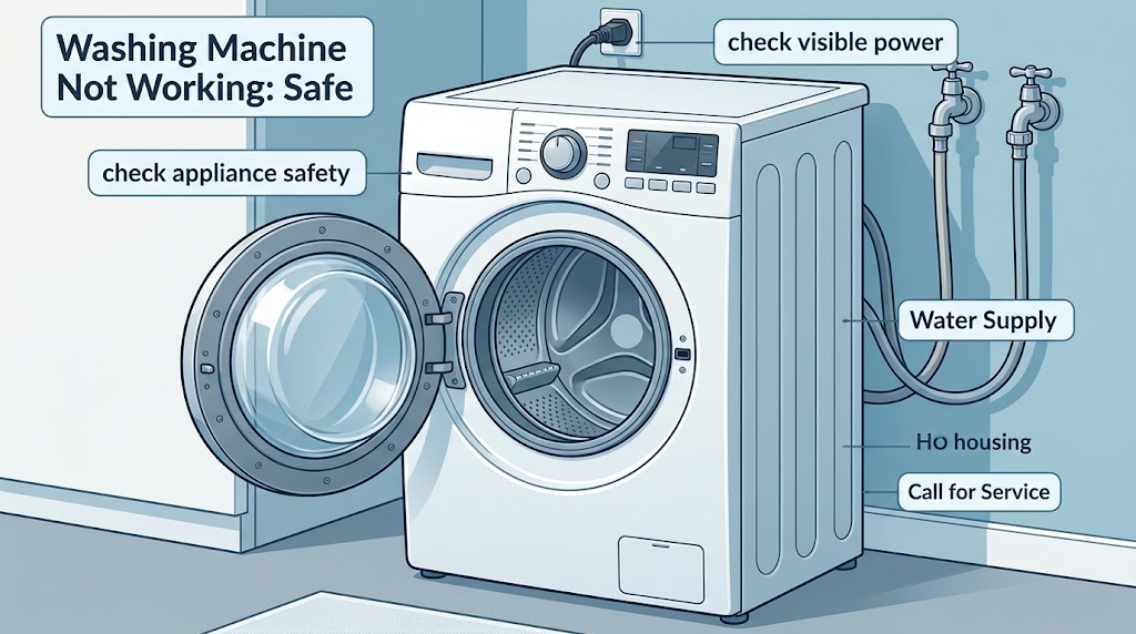 Washing Machine Not Working: Safe