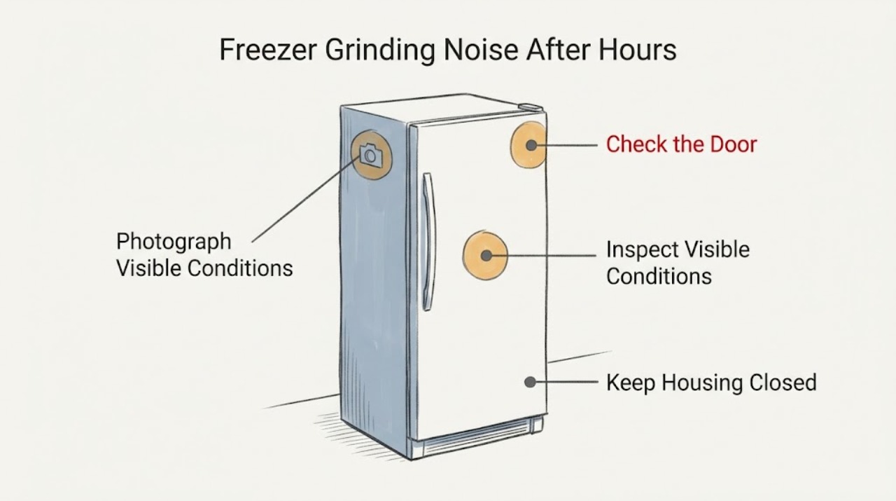 Freezer Grinding Noise After Hours