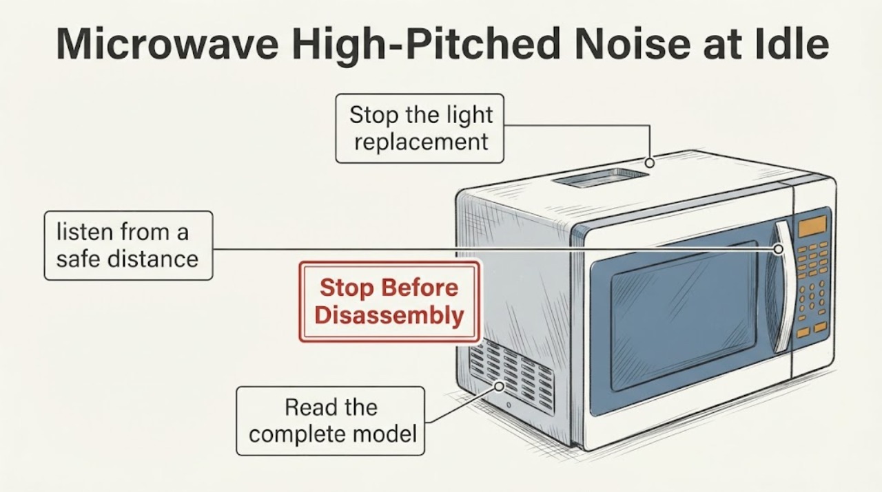 Microwave High-Pitched Noise at Idle