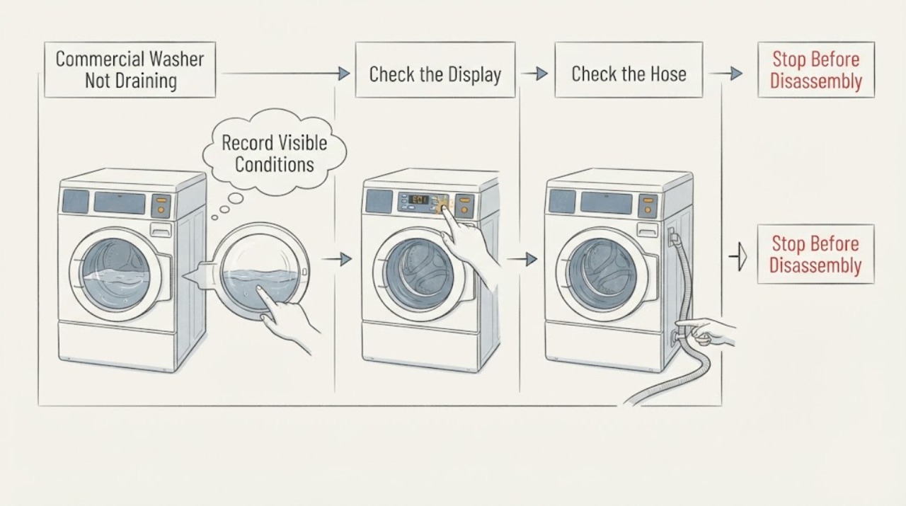 Commercial Washer Not Draining