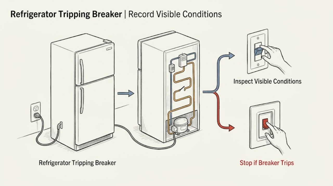 Refrigerator Tripping Breaker