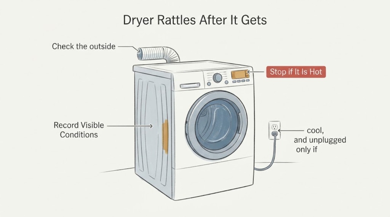 Dryer Rattles After It Gets