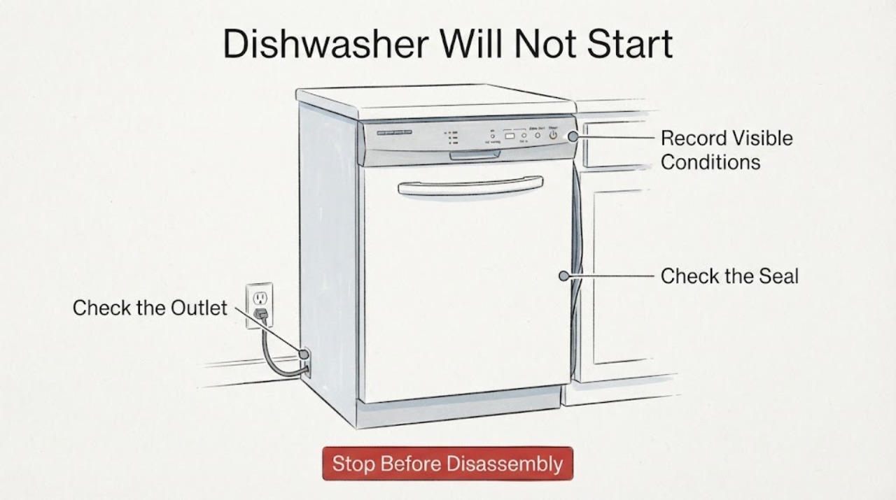 Dishwasher Will Not Start