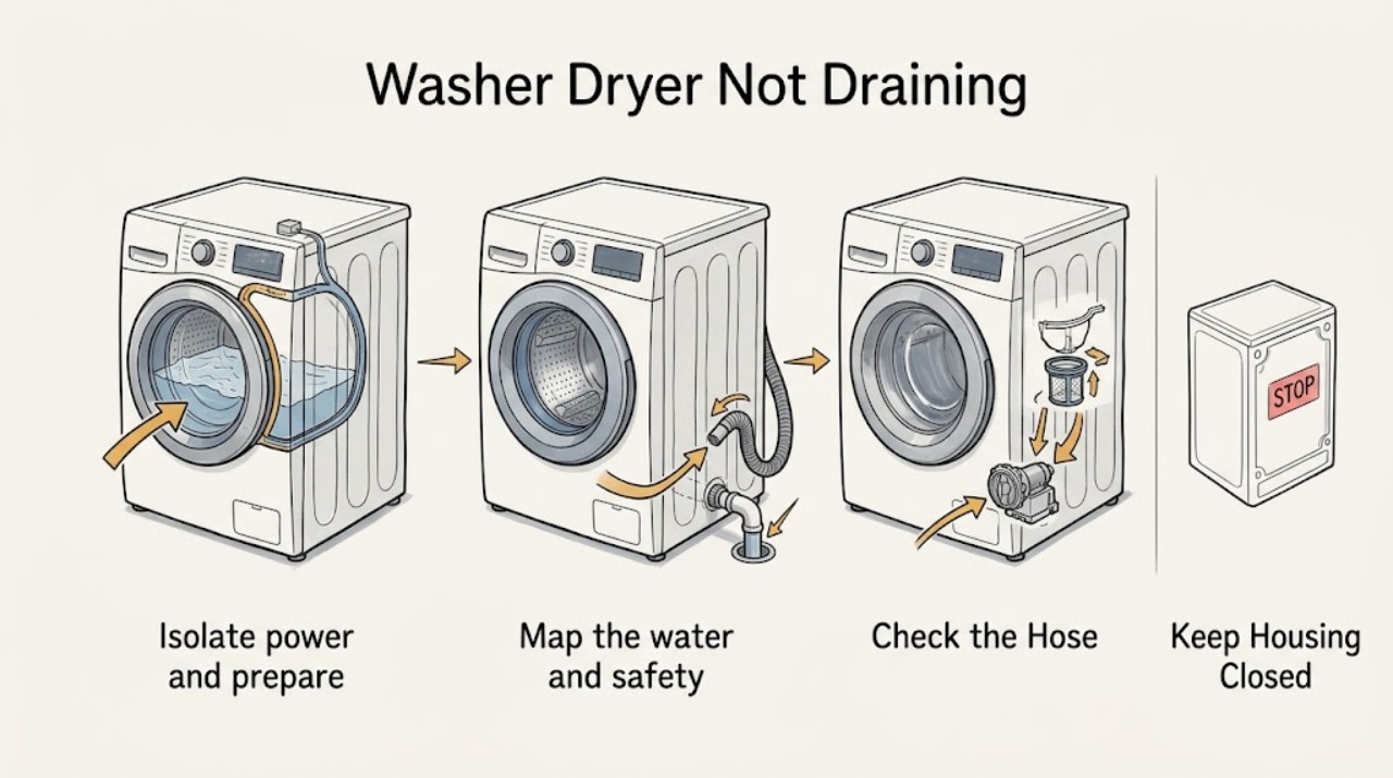 Washer Dryer Not Draining