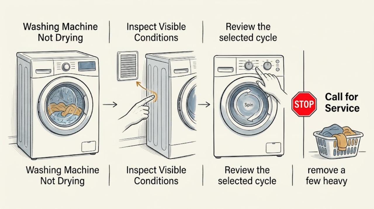 Washing Machine Not Drying