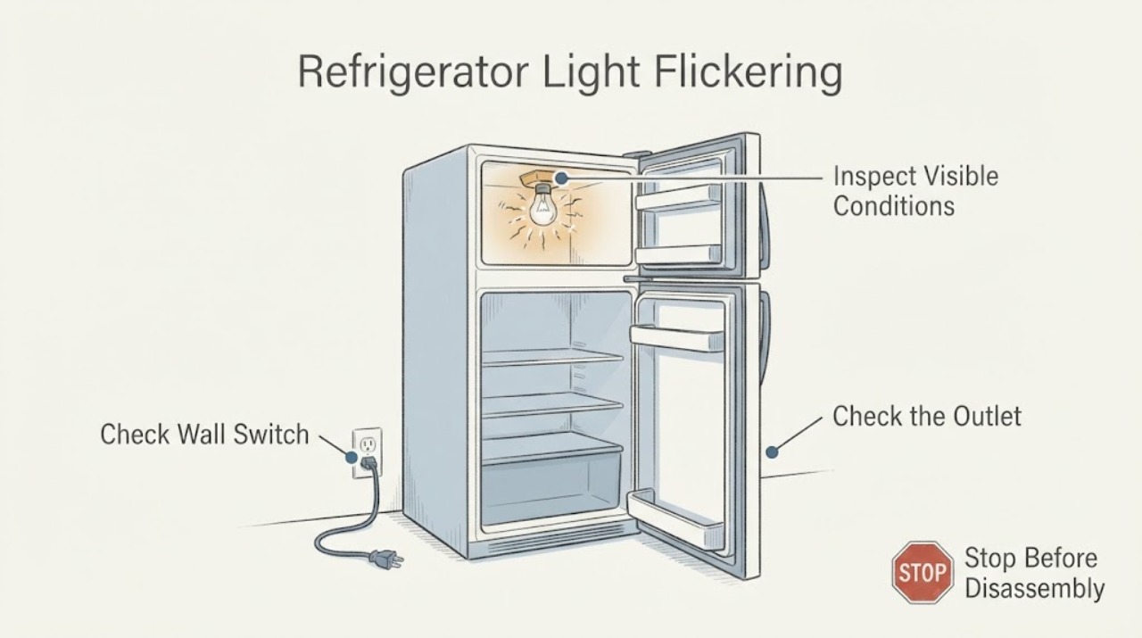 Refrigerator Light Flickering
