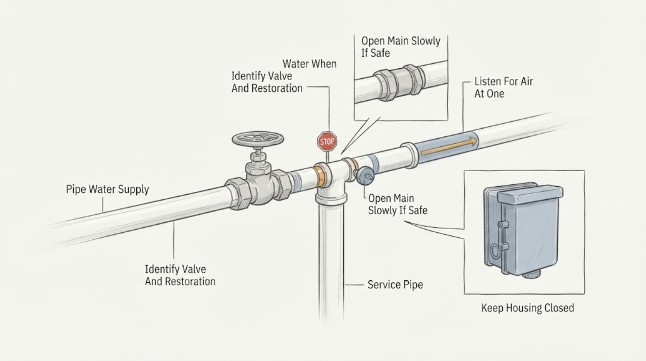 Pipe Has No Water When
