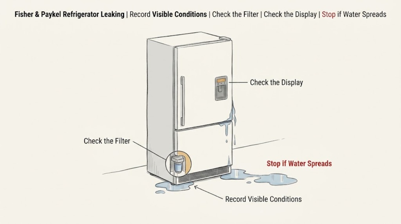 Fisher & Paykel Refrigerator Leaking
