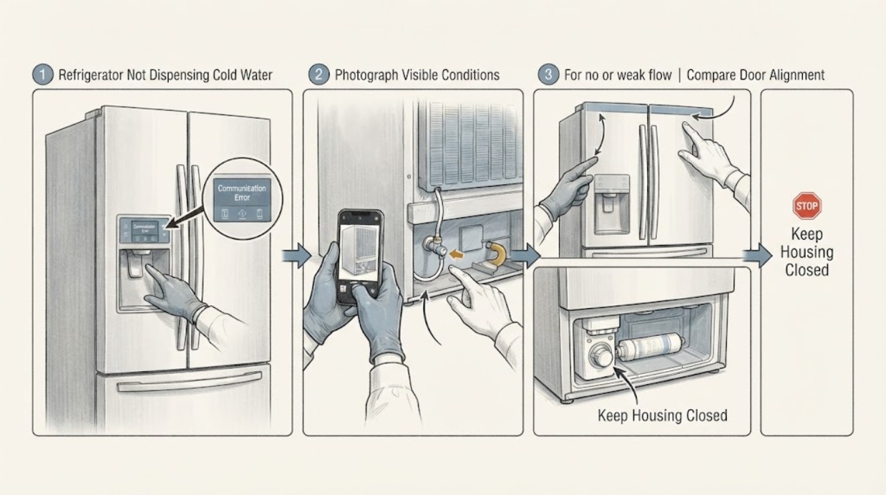 Refrigerator Not Dispensing Cold Water