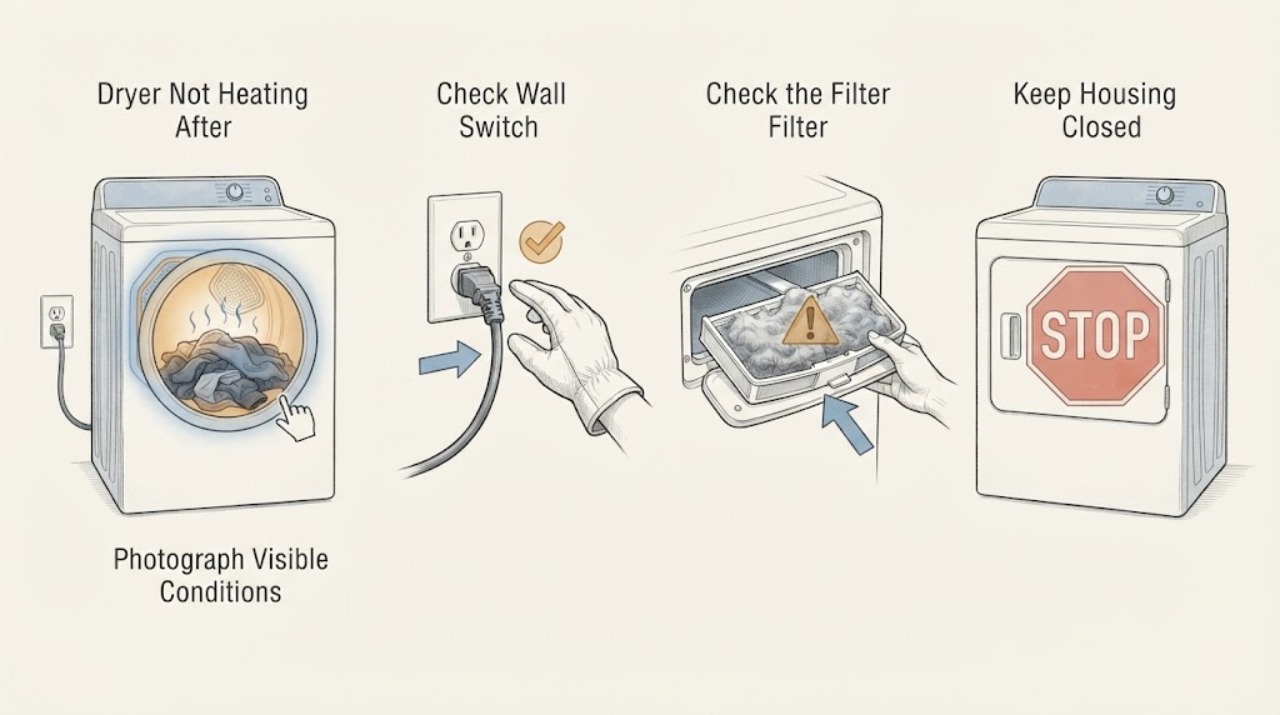 Dryer Not Heating After
