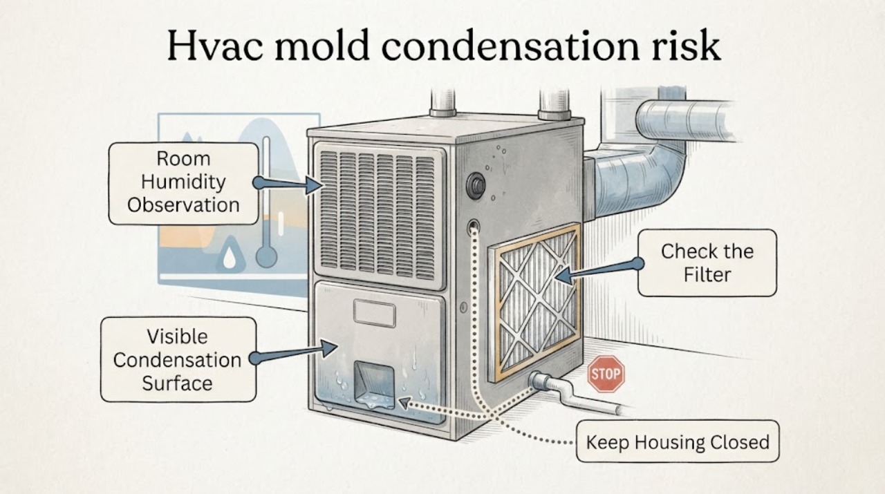 Hvac mold condensation risk