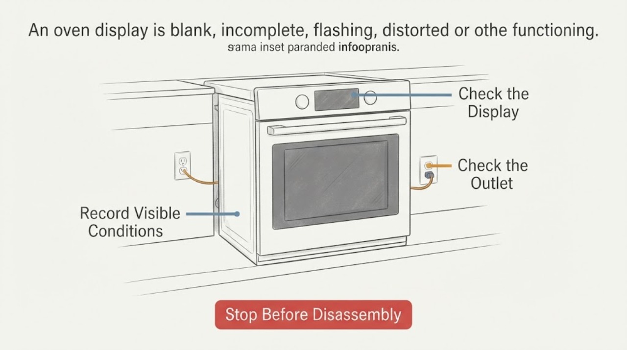 Oven Display Not Functioning |