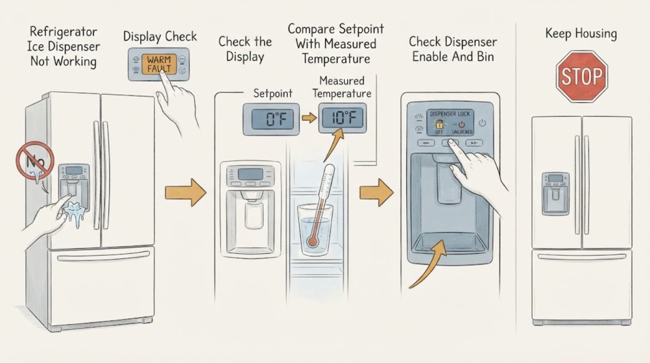 Refrigerator Ice Dispenser Not Working