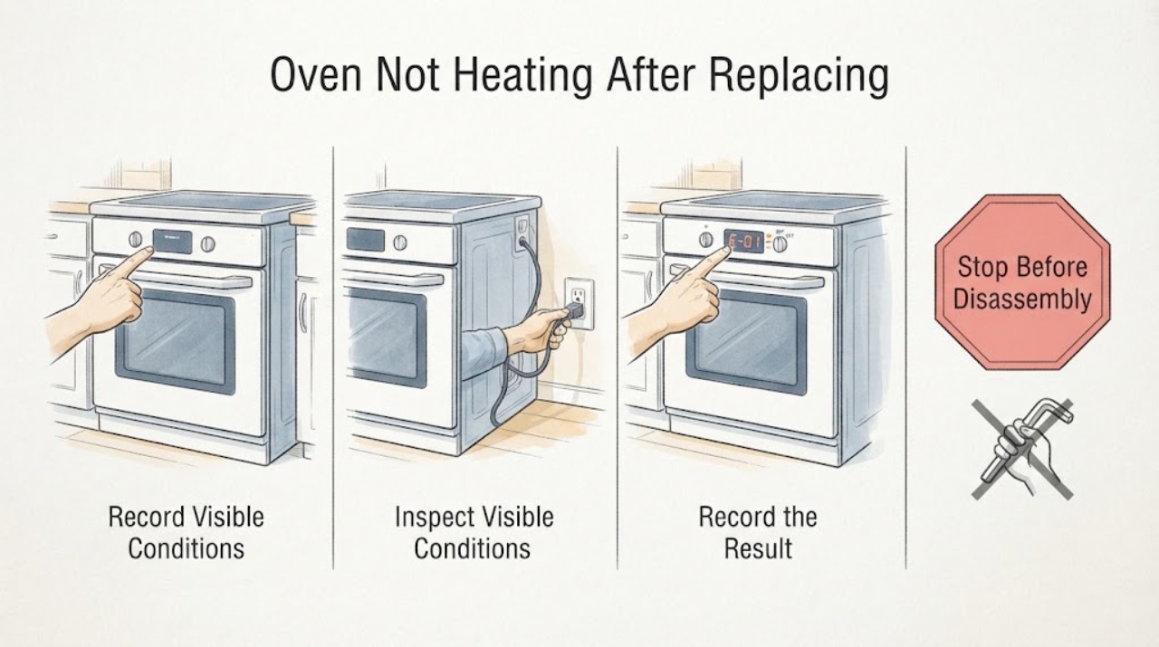 Oven Not Heating After Replacing