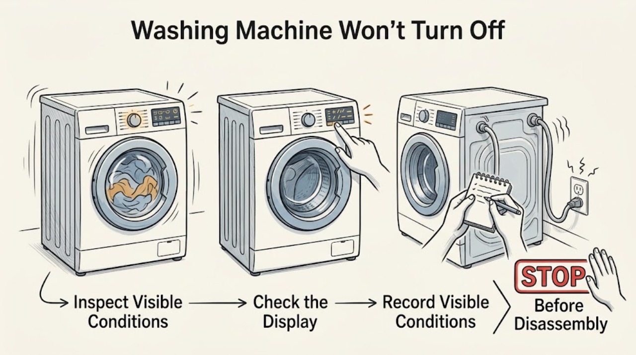 Washing Machine Won’t Turn Off