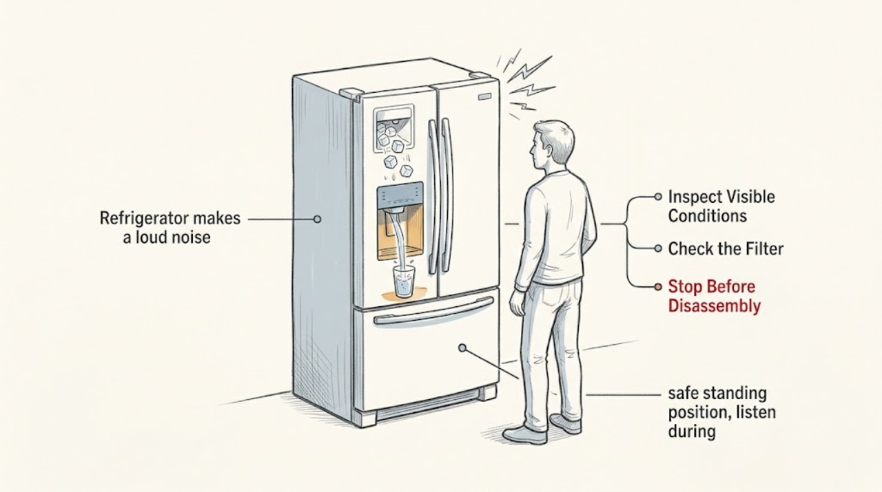 Refrigerator makes a loud noise