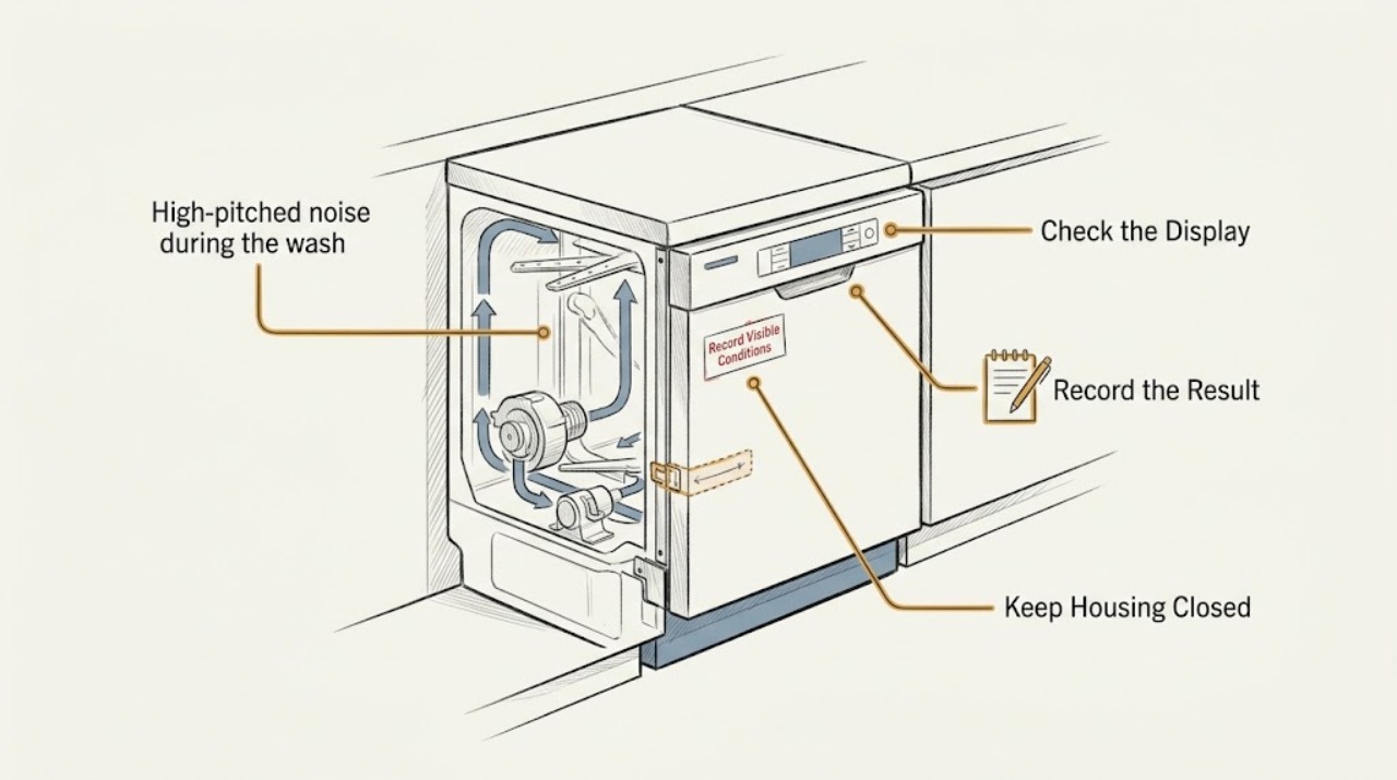 High-pitched noise during the wash