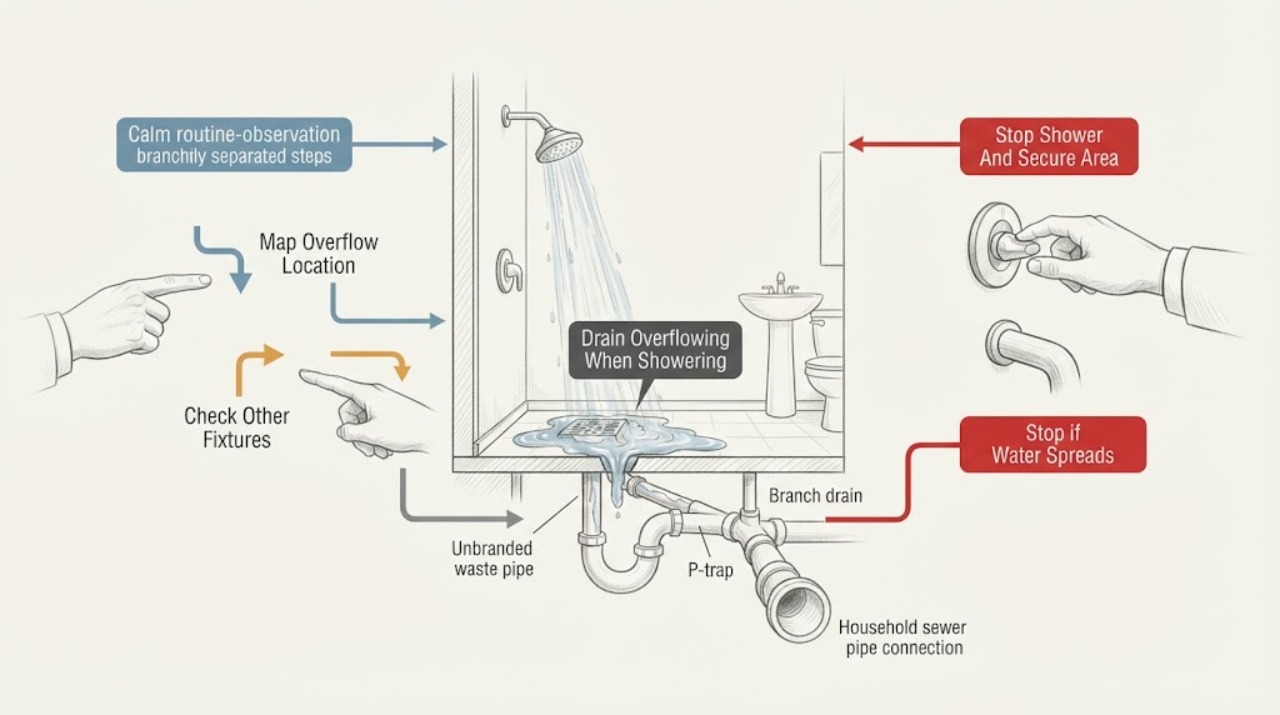 Drain Overflowing When Showering