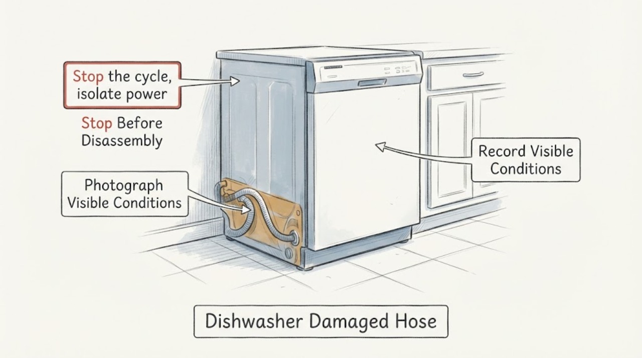 Dishwasher Damaged Hose