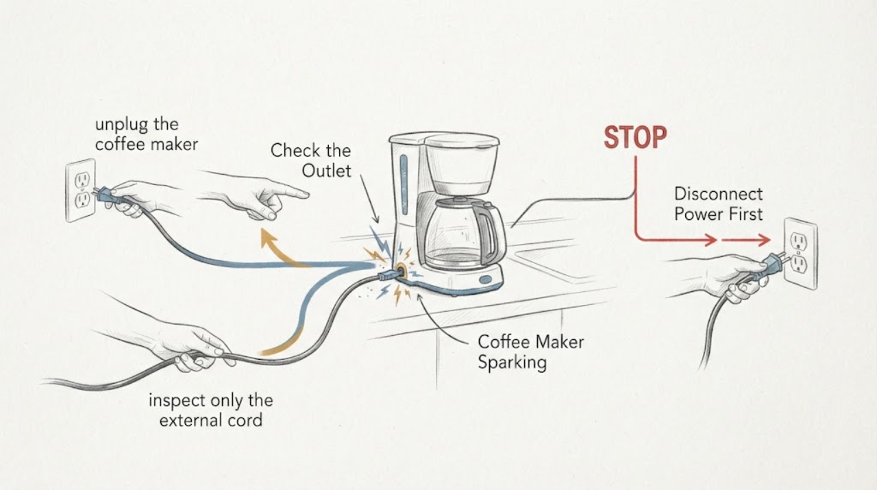 Coffee Maker Sparking