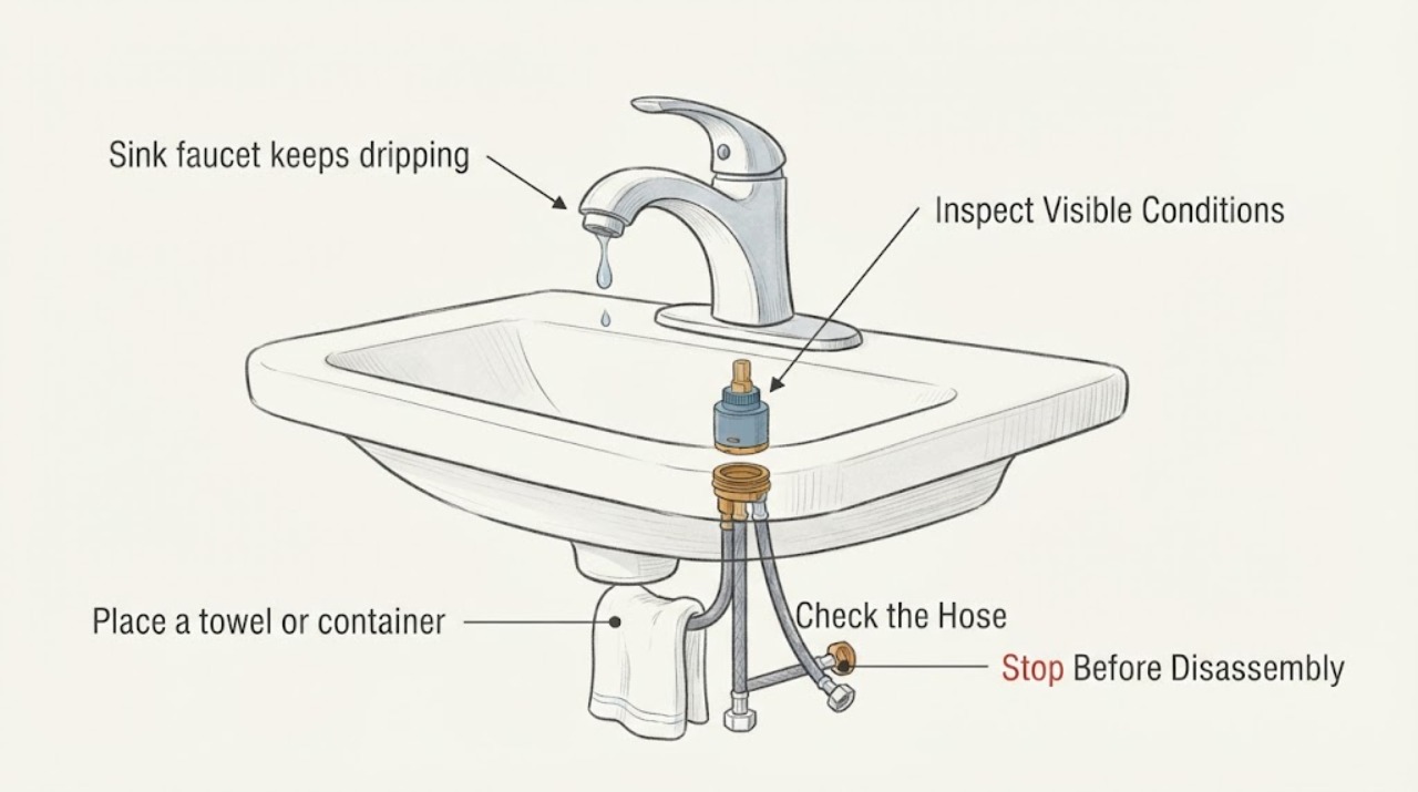 Sink faucet keeps dripping