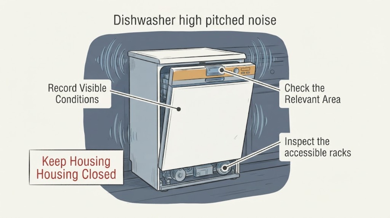 Dishwasher high pitched noise