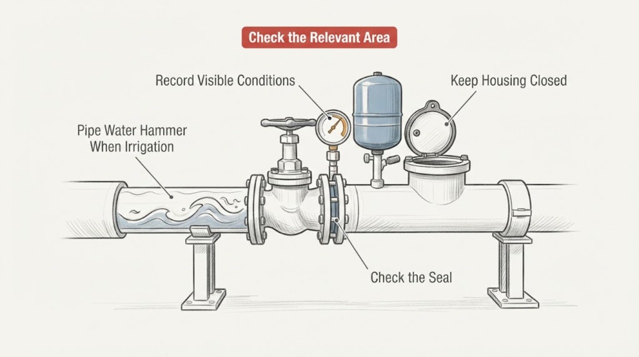 Pipe Water Hammer When Irrigation